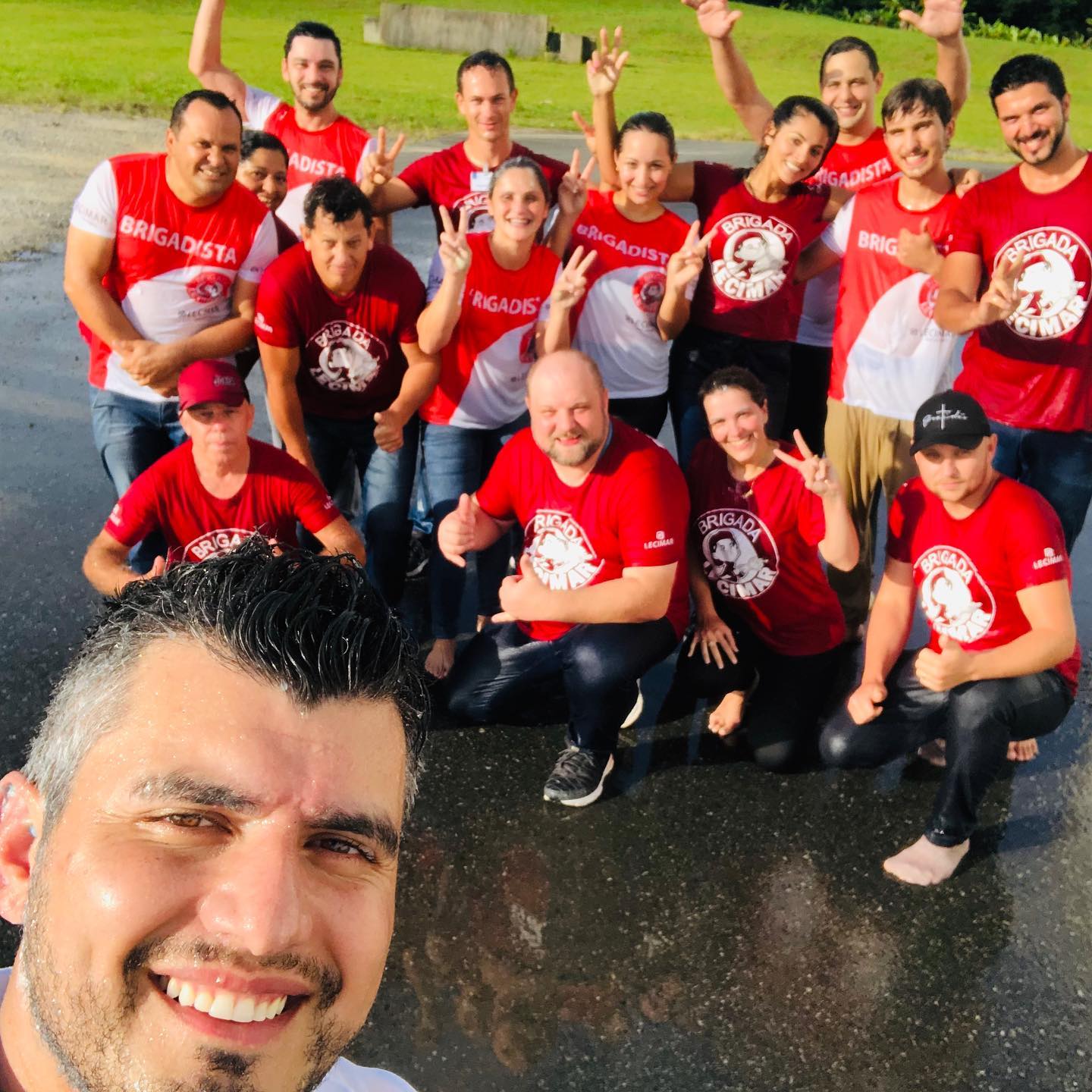 Equipe EMS Assessoria e Treinamentos em atividade de segurança do trabalho
